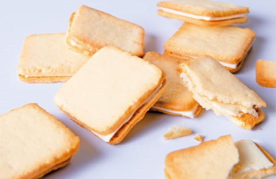 Hokkaido Cheese Chocolate Sandwich Cookies, showcasing rich Parmesan cheese flavor, luxurious and aromatic, 6-piece set.
