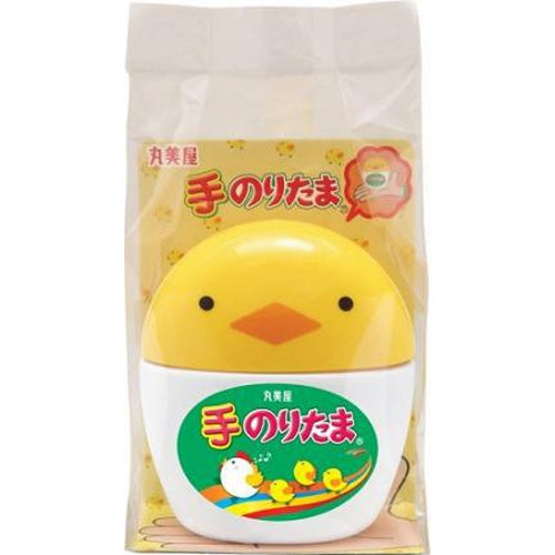 Chick-shaped container of MARUMIYA-CORPORATION Character Furikake Seasoning with colorful packaging and star-shaped chips.
