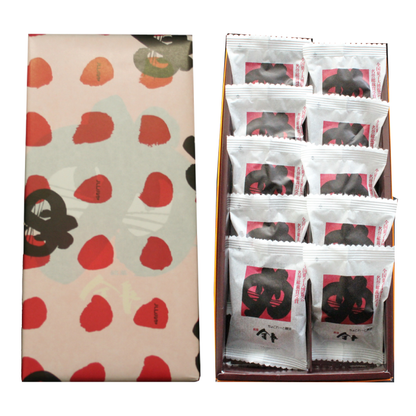 Box of Ichijoka Seika Chocolate and White Bean Buns with colorful packaging, a popular Tokushima confectionery.