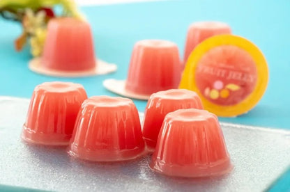 Fukuoka Amaou Strawberry Jelly Mini 10P, showcasing bite-size jellies with rich sweetness and aroma, perfect as a gift or snack.