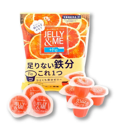 JELLY&ME Iron Blood Orange Jelly 7P - Italian blood orange jelly for daily iron boost, perfect for iron deficiency support.