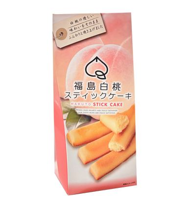 NAGATOYA Fukushima White Peach Stick Cake 5P