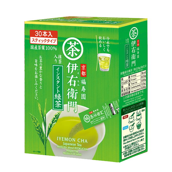 Ujinotsuyu-Seicha IYEMON Instant Japanese Tea Pack with Matcha for Kyusu Flavor