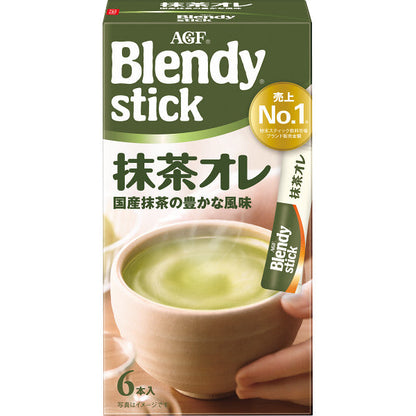 AGF Blendy Stick Instant – Matcha au lait (6 Sticks) - NIPPONJourney