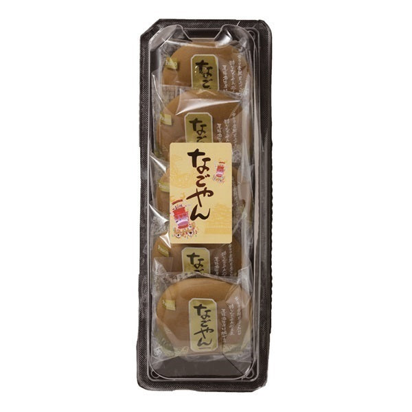 Nagoyan Castella Manju 5P pack with Japanese wheat castella dough buns filled with yellow bean paste and white chocolate cream.