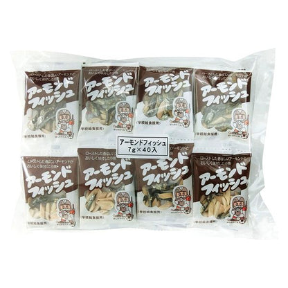Pack of Almond Fish snacks with calcium-rich small fish and roasted almond slivers, ideal for healthy snacking or with drinks.