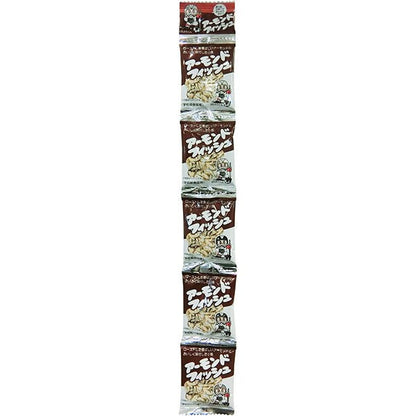 Almond Fish snack packs, featuring seasoned small fish and roasted almonds, ideal for healthy snacking. Contains allergens: almonds, fish.