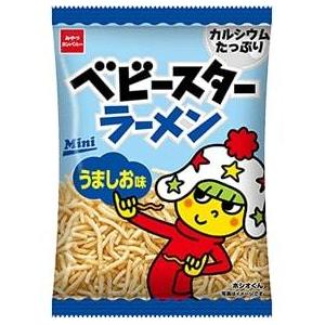 Packaging of Baby Star Ramen Snack Mini featuring a cartoon character with colorful design.
