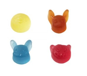 Colorful Pokémon Gummies shaped like Pikachu, Eevee, and other characters. Contains gelatine. Perfect for fans of Pokémon.