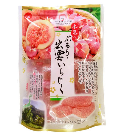 TSUYAMAYA SEIKA Izumo Figs Plump Kanten Jelly package featuring Japanese text and images of figs, Shimane Prefecture specialty.