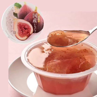 Ohgon no Kajitsu Fruit & Honey Jelly with Japanese fig pulp blended in honey for a rich, sweet flavor. Delicious and mouth-filling texture.