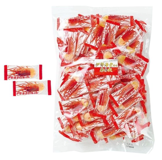 Bag of Flavors from the Sea Rice Crackers featuring Japanese spiny lobster packaging, perfect for seafood snack enthusiasts.