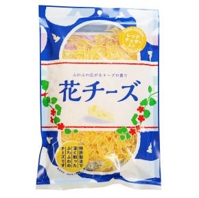 OHGIYA SHOKUHIN Ultra-thin Hana Cheese in package, fluffy cheese similar to dried bonito flakes, ideal for salads and pizza toppings.
