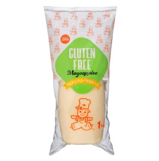 1kg pack of Global Mayonnaise, gluten-free and MSG-free, with egg and soy allergens, featuring smooth and fine texture.